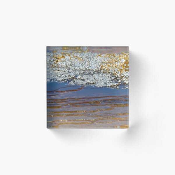 Hot Spring Mini-Scape Acrylic Block