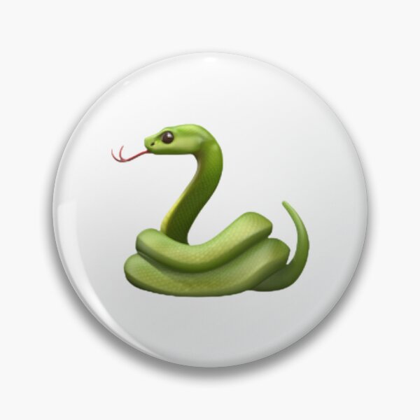Item preview, Green Snake Emoji Sticker designed and sold by MollyElynDesign.