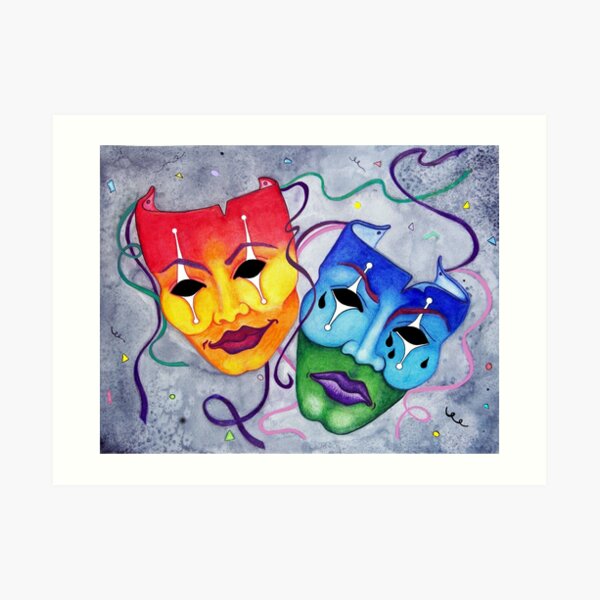 Comedy and Tragedy Art Print