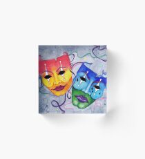 Comedy and Tragedy Acrylic Block