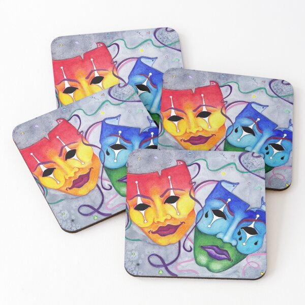 Item preview, Comedy and Tragedy designed and sold by EverIris.