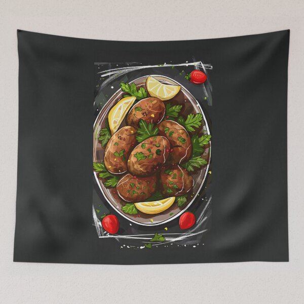 Item preview, Kibbeh كبة Mediterranean Delight: Experience the Unique Flavors and Textures of Authentic Middle Eastern Food designed and sold by FUNqoosh.