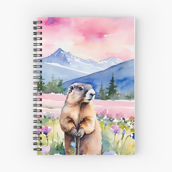 Item preview, Marmot and flowers designed and sold by Nolan6.