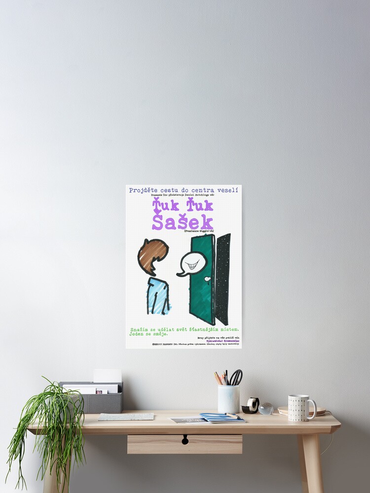 Thumbnail 2 of 3, Poster, Freelance Giggle-oh Movie Poster - Czech designed and sold by PresentsInc.