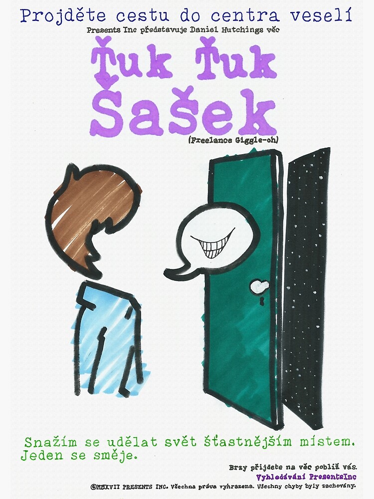 Thumbnail 3 of 3, Poster, Freelance Giggle-oh Movie Poster - Czech designed and sold by PresentsInc.