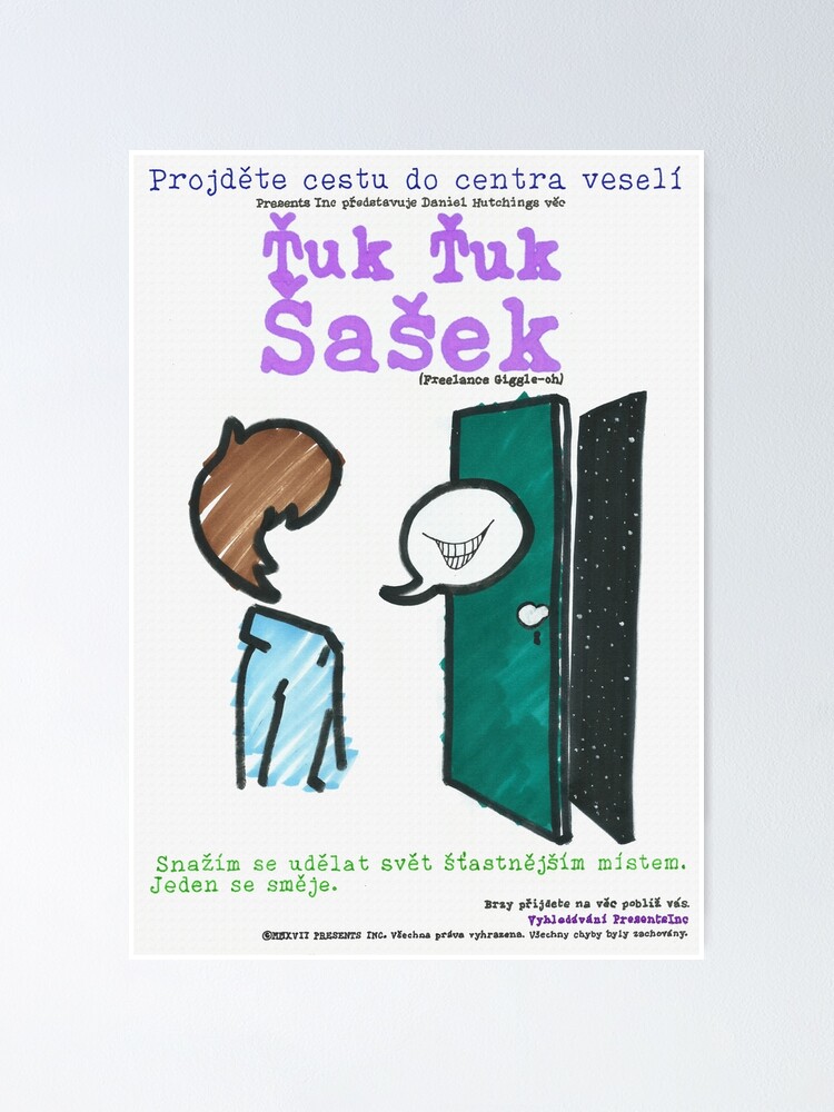 Thumbnail 1 of 3, Poster, Freelance Giggle-oh Movie Poster - Czech designed and sold by PresentsInc.