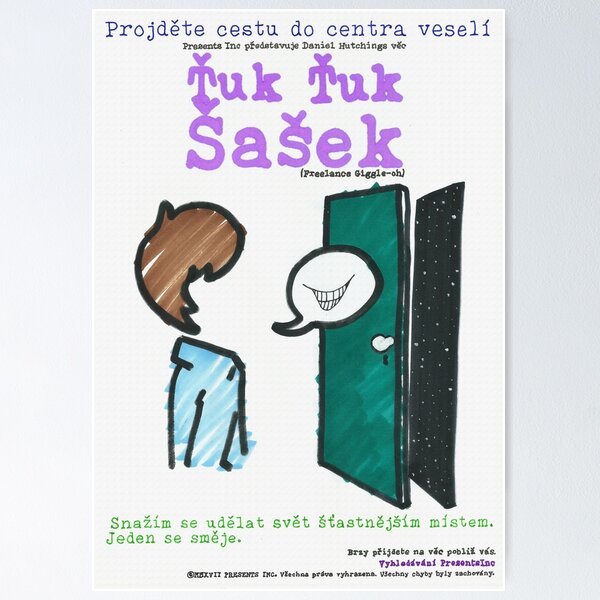 Freelance Giggle-oh Movie Poster - Czech Poster