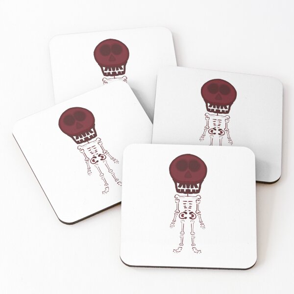 Item preview, Cartoon skeleton with chocolate face/halloween  designed and sold by nongsao4.