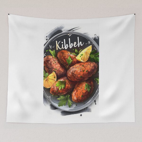 Item preview, Kibbeh- Meat, Bulgur, and Spices Extravaganza: Discover the Rich, Savory Delight of Authentic Middle Eastern Cuisine designed and sold by FUNqoosh.