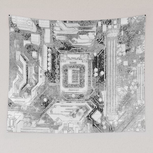 Item preview, Scifi system board ink drawing designed and sold by theoaud.