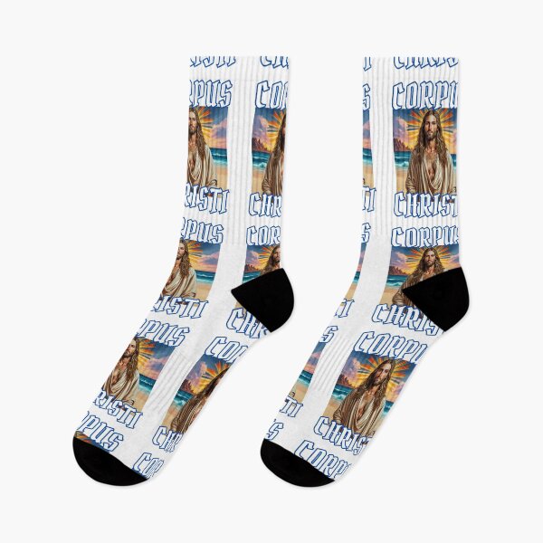 Item preview, Corpus Christi of handsome Jesus Christ  on the beach happy christian gifts  designed and sold by thankful-loco.