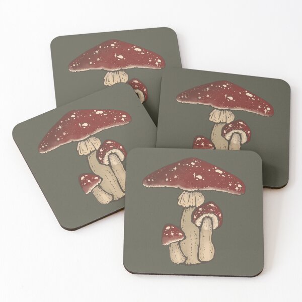 Item preview, Whimsical mushrooms  designed and sold by mother.mother.ink.