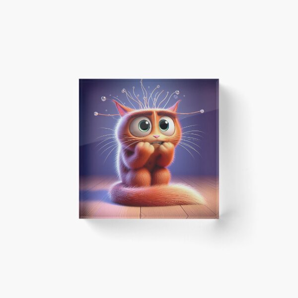 Item preview, Anxiety Cat Inside Out - Michi Ansiedad Del Vés designed and sold by FashionTales.