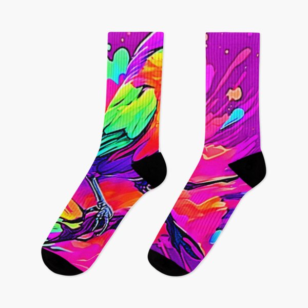 Item preview, Whimsical Bird: Soft Neon Glow designed and sold by Health And Fitness Posts e-Store.