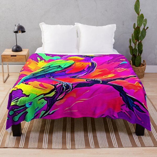 Item preview, Whimsical Bird: Soft Neon Glow designed and sold by Health And Fitness Posts e-Store.