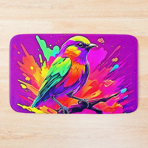 Item preview, Whimsical Bird: Soft Neon Glow designed and sold by Health And Fitness Posts e-Store.