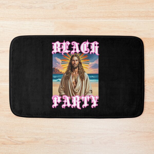 Item preview,  Beach party with king and hunk Jesus Christ  happy christian summer gifts  designed and sold by thankful-loco.