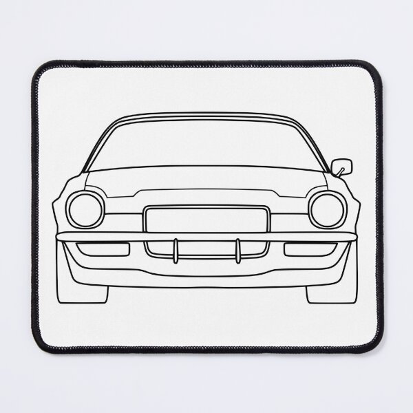Item preview, Chevrolet Camaro second Generation 1970-1974 black lines designed and sold by EdimDesign.