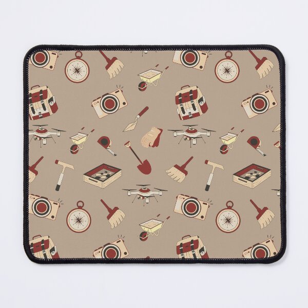 Item preview, Archaeology Toolbox Background Pattern Vintage Color Palette designed and sold by ottrain.