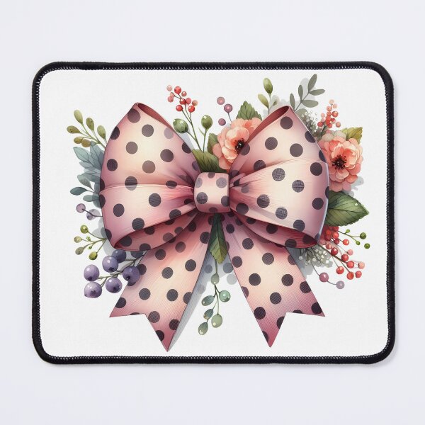 Item preview, Charming Coquette Bow with Polka Dots and Floral Accents designed and sold by Dynke.