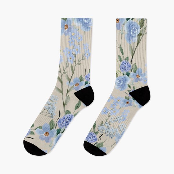 Item preview, Floral Baby blue Aesthetic  designed and sold by Asmaa Abdul-Azim.