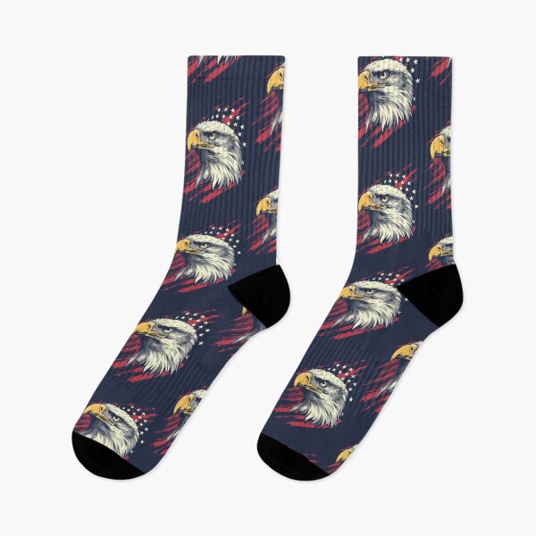 Item preview, Bald Eagle with USA Flag designed and sold by SpoonToonCnt.