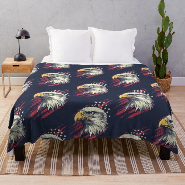 Item preview, Bald Eagle with USA Flag designed and sold by SpoonToonCnt.