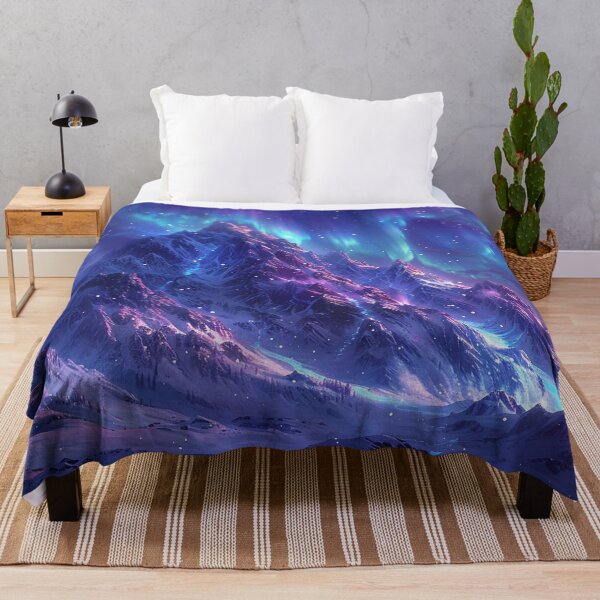 Item preview, Fantasy Landscape - Aurora Borealis Mountain Scenery designed and sold by Lumaria Designs.