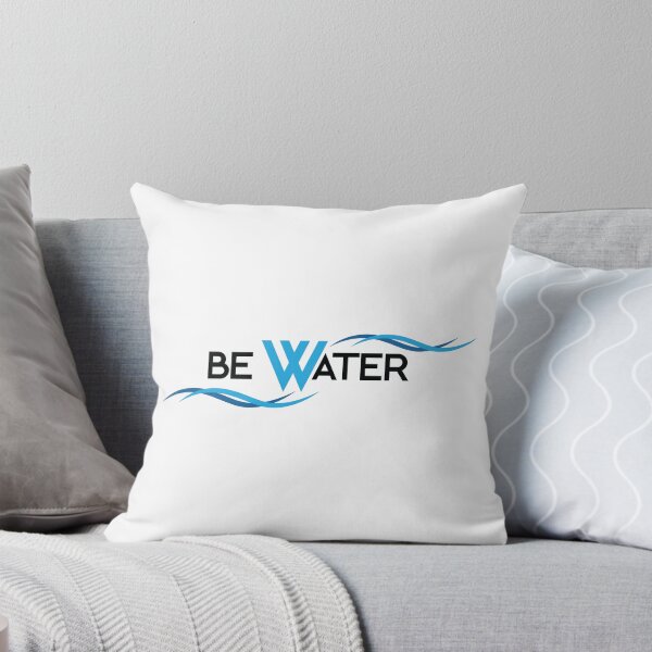 Item preview, Be Water Flowing Waves and Inspirational Typography Design designed and sold by deepbalance.