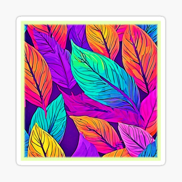Item preview, Vivid Leaf Pattern designed and sold by Health And Fitness Posts e-Store.