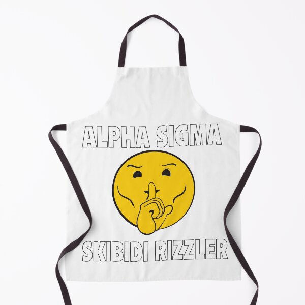 Item preview, T-shirt for him, Alpha Sigma, Skibidi Rizzler design, Gen Z, Mewing Emoji, Yellow, Black, Modern fun design, skibidi design, rizz, sigma, alpha designed and sold by Pink&Blue  @pink.and.blue_studio.