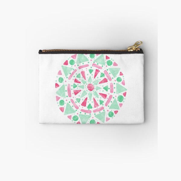 Item preview, Mandala Green Pink White Abrosexual Pride Flag designed and sold by JoyfulJen.