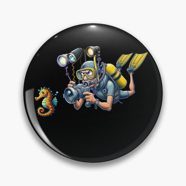 Item preview, Underwater Photographer With Underwater Camera designed and sold by sbachstroem.