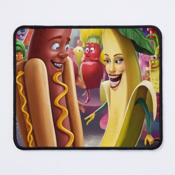 Item preview, Hotdog with banana. designed and sold by MyHappyArtShop.