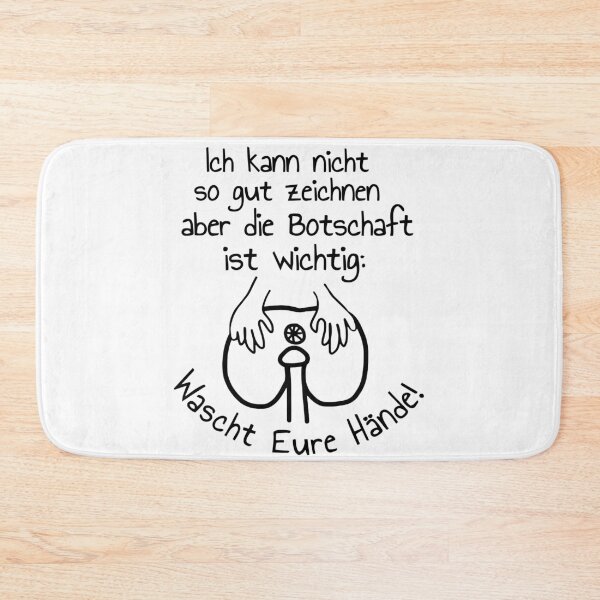 Item preview, Wash your hands minimalist funny saying designed and sold by Ascooepics.
