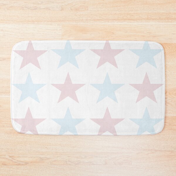 Item preview, Large PALE BLUE, PALE PINK and WHITE STARS designed and sold by RachelMacht.