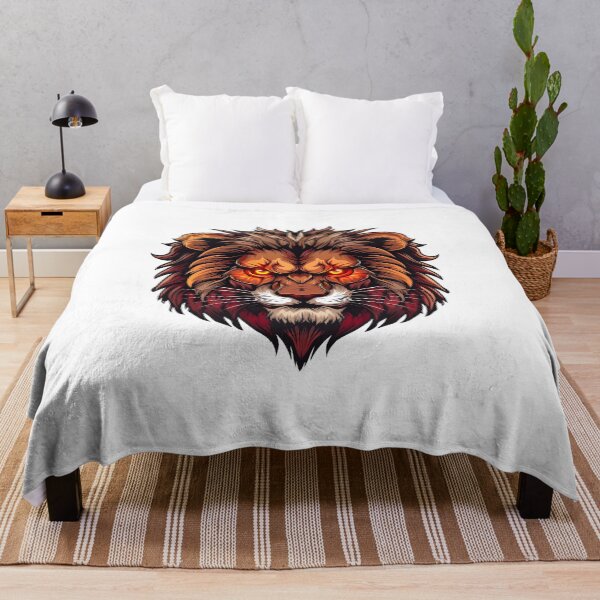 Item preview, creepy lion designed and sold by Stickio.