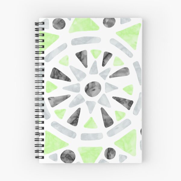 Item preview, Mandala Green Gray Agender Pride Flag designed and sold by JoyfulJen.