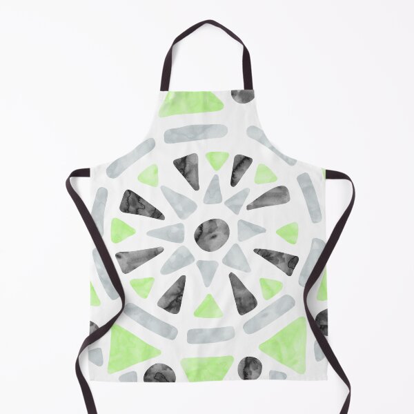 Item preview, Mandala Green Gray Agender Pride Flag designed and sold by JoyfulJen.