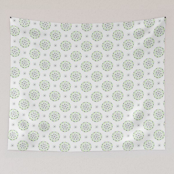 Item preview, Mandala Green Gray Agender Pride Flag designed and sold by JoyfulJen.
