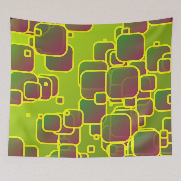 Item preview, Olive green squares designed and sold by Gaspar Avila.