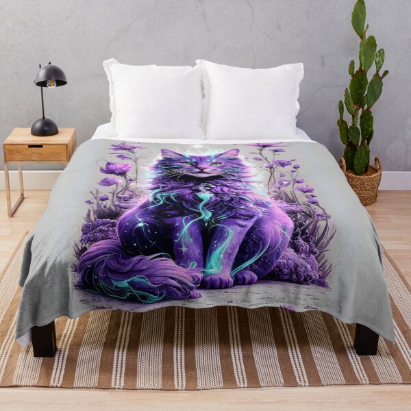 Item preview, Gato mágico morado designed and sold by VerusCanvas.