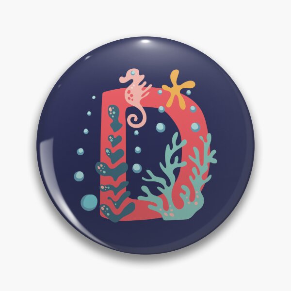Item preview,  D - Coral underwater letter for names starting with D designed and sold by Deepness2023.