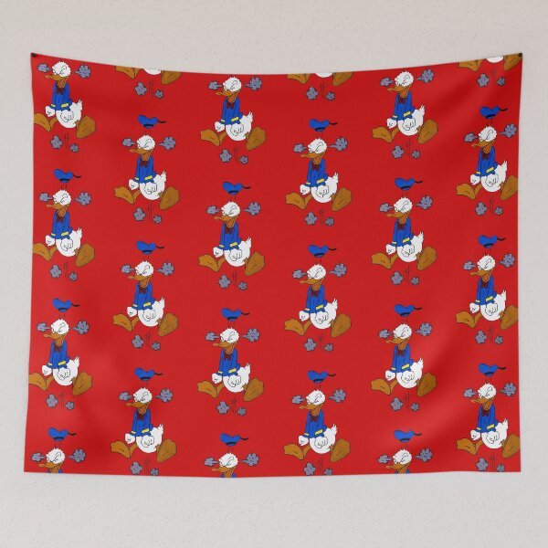 Item preview, Donald Duck - Red background designed and sold by Art-by-Lark.