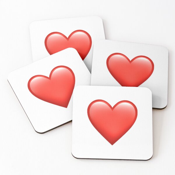 Artikelvorschau, Rotes Herz-Emoji Sticker entworfen und verkauft von MollyElynDesign.