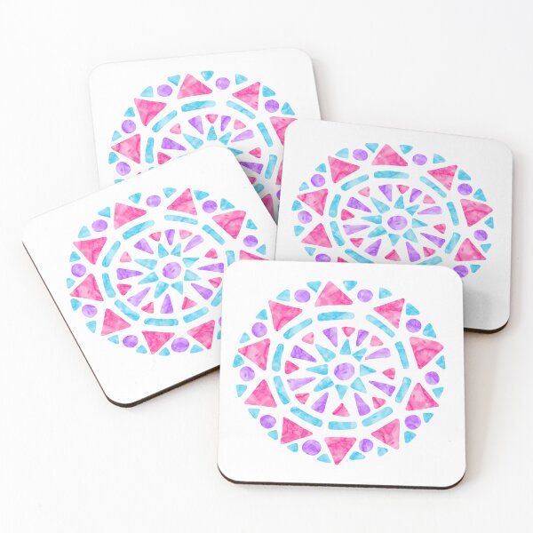 Item preview, Mandala Pink Purple Blue Androgyne Pride Flag designed and sold by JoyfulJen.