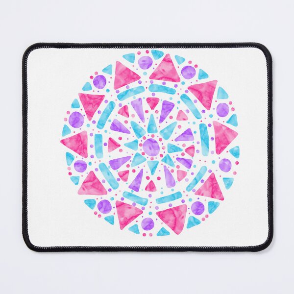 Item preview, Mandala Pink Purple Blue Androgyne Pride Flag designed and sold by JoyfulJen.