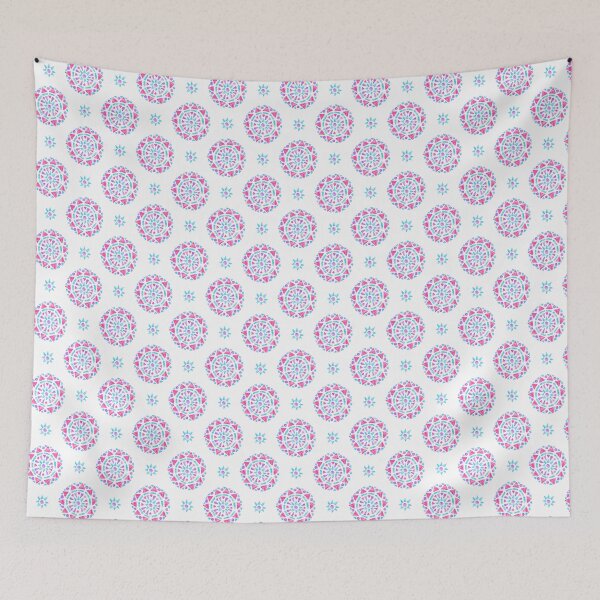 Item preview, Mandala Pink Purple Blue Androgyne Pride Flag designed and sold by JoyfulJen.