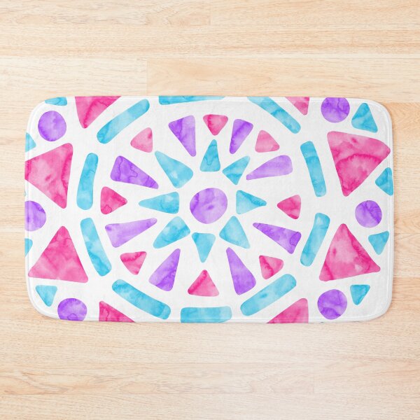 Item preview, Mandala Pink Purple Blue Androgyne Pride Flag designed and sold by JoyfulJen.