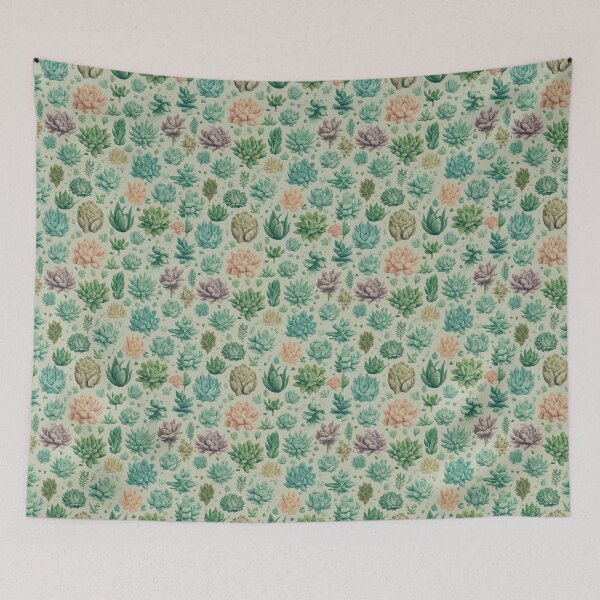 Item preview, Succulent patter designed and sold by MeikoDesign.